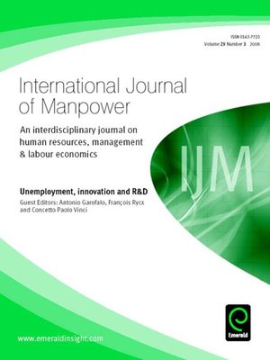 cover image of International Journal of Manpower, Volume 29, Issue 3